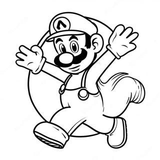 Luigi En Tenue Verte Page A Colorier 23135-5046