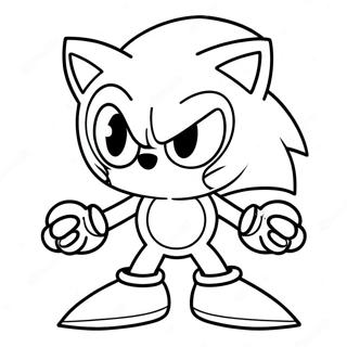 Sonic Exe Pages À Colorier