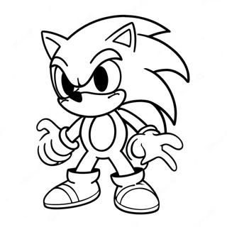 Page A Colorier De Sonic Exe Avec Yeux Rouges 23885-5203