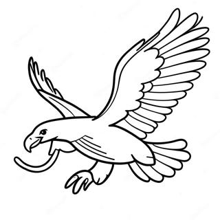 Majestueux Aigle A Tete Blanche Volant Page A Colorier 24348-5302