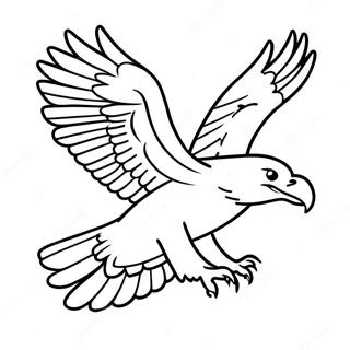 Majestueux Aigle A Tete Blanche Volant Page A Colorier 24348-5303