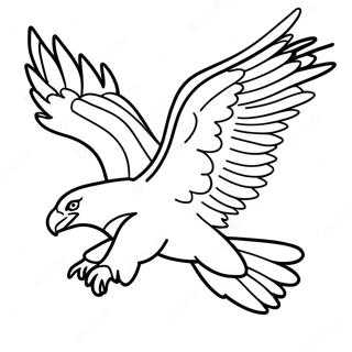 Majestueux Aigle A Tete Blanche Volant Page A Colorier 24348-5304