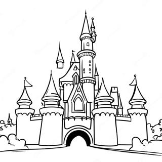 Chateau Magique De Disneyland Page A Colorier 24810-5402