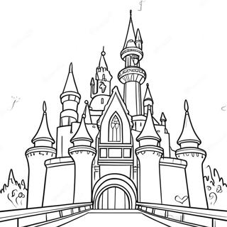 Chateau Magique De Disneyland Page A Colorier 24810-5403