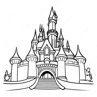 Chateau Magique De Disneyland Page A Colorier 24810-5404