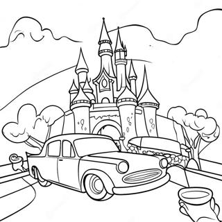 Page A Colorier Des Maneges Aventureux De Disneyland 24811-5405