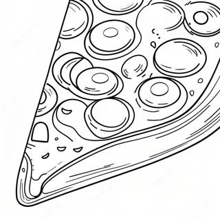 Page A Colorier De Tranche De Pizza Pepperoni 24885-5427