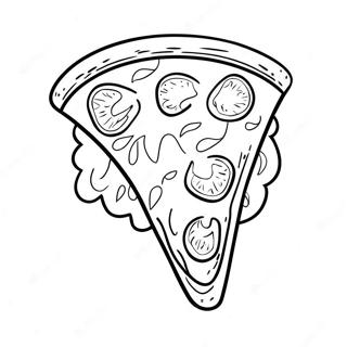 Page A Colorier De Tranche De Pizza Pepperoni 24885-5428