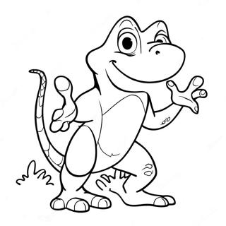 Page A Colorier De Randall Dans Une Pose Sournoise 25080-5476