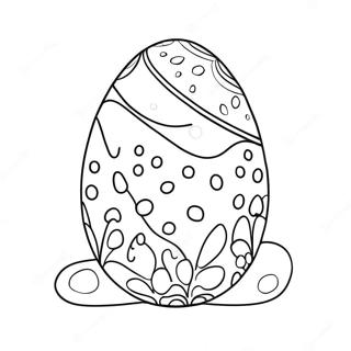 Page A Colorier Doeuf De Paques A Pois 2553-2281