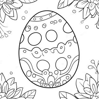 Page A Colorier Doeuf De Paques A Pois 2553-2283