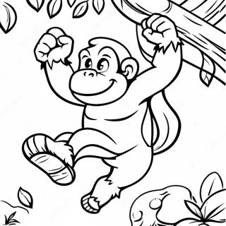 Donkey Kong Pages À Colorier