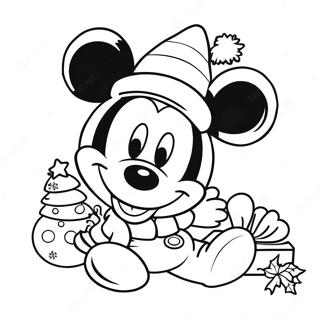 Page A Colorier De Mickey Mouse A Noel 25891-5644