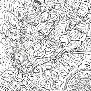 Page A Colorier De Motifs Abstraits Geometriques Colores 26435-5764