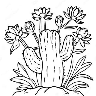 Cactus Pages à colorier