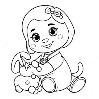 Page A Colorier De Doc Mcstuffins Avec Lambie 27294-5936