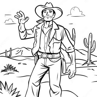 Cowboy Pages à colorier