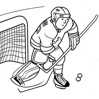 Hockey Pages À Colorier