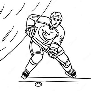 Page A Colorier De Palet De Hockey Dynamique En Mouvement 27476-5977