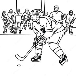 Page A Colorier Dune Action Intense De Match De Hockey 27479-5990