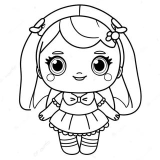 Dessin A Colorier De Poupee Lol Surprise Mignonne 2750-2505