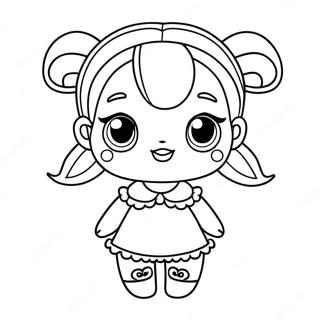 Dessin A Colorier De Poupee Lol Surprise Mignonne 2750-2506