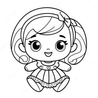 Dessin A Colorier De Poupee Lol Surprise Mignonne 2750-2507