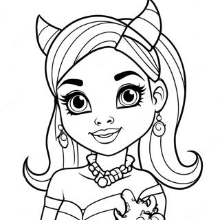 Monster High Draculaura Page A Colorier 27844-6056