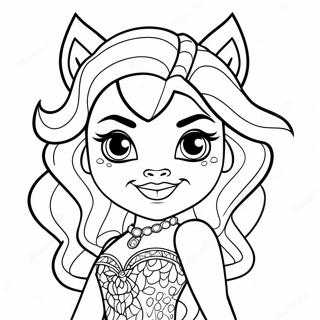 Monster High Clawdeen Wolf Page A Colorier 27845-6057