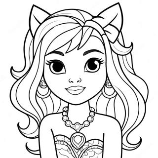 Monster High Clawdeen Wolf Page A Colorier 27845-6058