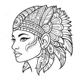 Page A Colorier De Tatouage Tribal Colore 28044-6094