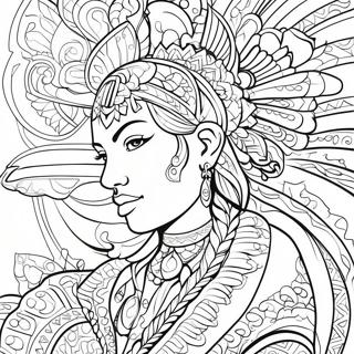 Page A Colorier De Tatouage Tribal Colore 28044-6095