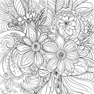 Page A Colorier De Tatouage Floral Complexe 28045-6097