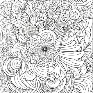 Page A Colorier De Tatouage Floral Complexe 28045-6098