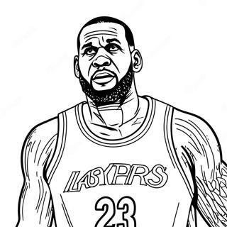 Page A Colorier De Lebron James En Action 28308-6157