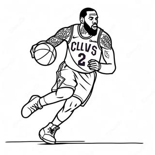 Lebron James Pages à colorier