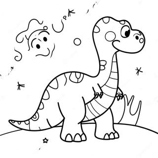 Dessin A Colorier De Dinosaure Kawaii Joueur 2842 647