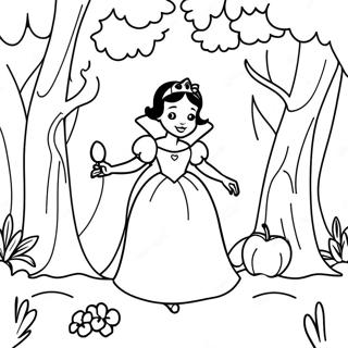 Page A Colorier De Blanche Neige Dans La Foret Enchantee 28489-6197