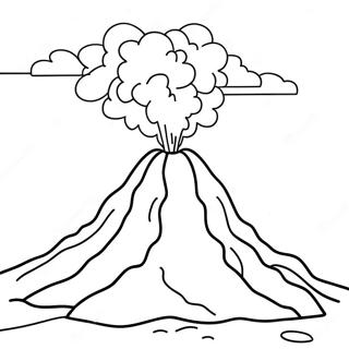 Volcan Pages À Colorier