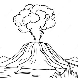 Page A Colorier Du Volcan En Eruption 28578-6214