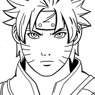 Page A Colorier Sasuke En Mode Sage 28855-6279