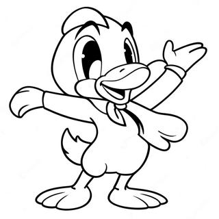 Page A Colorier De Daffy Duck Dans Une Pose Drole 29118-6338