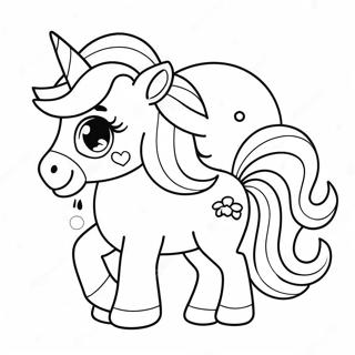 Page A Colorier De Mignon Petit Unicorn Chibi 29204-6354