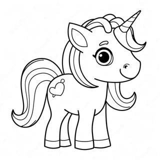 Page A Colorier De Mignon Petit Unicorn Chibi 29204-6355