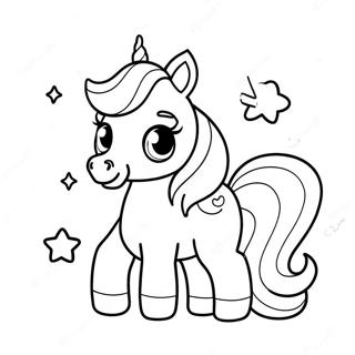 Page A Colorier De Mignon Petit Unicorn Chibi 29204-6356