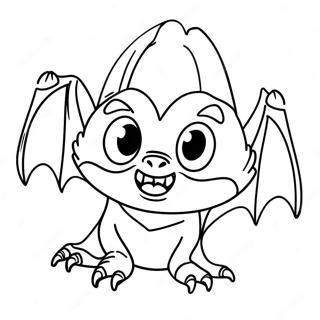 Page A Colorier Chauve Souris Vampire Effrayante 29483-6428