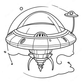 Page A Colorier Alien Vaisseau Spatial 29760-6477