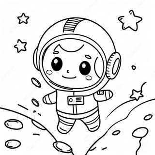 Mignon Astronaute Flottant Dans Lespace Page A Colorier 29950-6515