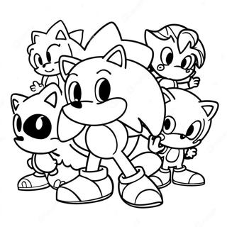 Page A Colorier Sonic Avec Des Amis 2-2717