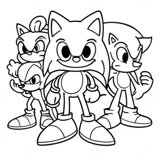 Page A Colorier Sonic Avec Des Amis 2-2718